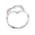 Sterling silver band ring, 'Heart Light' - Romantic-Themed Sterling Silver Heart Band Ring from Mexico