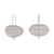 Sterling silver drop earrings, 'Avant-Garde Night' - Minimalist Sterling Silver Drop Earrings with Brushed Finish