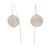 Sterling silver drop earrings, 'Lunar Minimalism' - Sterling Silver Drop Earrings with a Brushed-Satin Finish