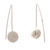 Sterling silver drop earrings, 'Lunar Thoughts' - Artisan-Made Brushed-Satin Sterling Silver Drop Earrings