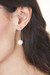 Sterling silver drop earrings, 'Lunar Thoughts' - Artisan-Made Brushed-Satin Sterling Silver Drop Earrings