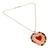 Gold-plated agate pendant necklace, 'Adorable Miracle' - Polished 14k Gold-Plated Heart-Shaped Agate Pendant Necklace