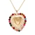 Gold-plated agate pendant necklace, 'Adorable Miracle' - Polished 14k Gold-Plated Heart-Shaped Agate Pendant Necklace