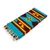 Wool table runner, 'Banquet in Thunder' - Woven Fringed 100% Wool Table Runner in Yellow and Blue Hues
