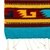 Wool table runner, 'Banquet in Thunder' - Woven Fringed 100% Wool Table Runner in Yellow and Blue Hues