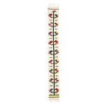 Wool table runner, 'Spring Feast' - Spring-Themed Colorful 100% Wool Table Runner from Mexico
