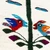 Wool table runner, 'Spring Feast' - Spring-Themed Colorful 100% Wool Table Runner from Mexico