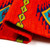 Wool table runner, 'Jewels of Scarlet' - Handwoven Diamond-Patterned Scarlet 100% Wool Table Runner