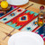 Wool table runner, 'The Heritage Jewels' - Folk Art-Themed Handwoven Patterned 100% Wool Table Runner