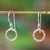 Silver dangle earrings, 'Crowns of Tomorrow' - Minimalist High-Polished Silver Dangle Earrings from Mexico (image 2) thumbail