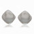 Silver button earrings, 'Avant-Garde Belle' - Polished Diamond-Shaped Silver Button Earrings from Mexico thumbail
