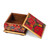 Decoupage jewelry box, 'Flowers from East' - Floral Patterned Decoupage Pinewood Jewelry Box from Mexico (image 2d) thumbail