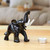 Marble sculpture, 'Ebony Trunk Charm' - Elephant-Shaped Marble Sculpture for Tabletops or Shelves (image 2j) thumbail