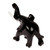 Marble sculpture, 'Ebony Trunk Charm' - Elephant-Shaped Marble Sculpture for Tabletops or Shelves thumbail