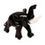 Marble sculpture, 'Ebony Trunk Charm' - Elephant-Shaped Marble Sculpture for Tabletops or Shelves (image 2d) thumbail