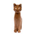 Marble sculpture, 'Chestnut Fabulous Feline' - Modern Cat-Themed Marble Sculpture for Tabletop Desk Shelf (image 2c) thumbail