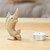 Marble figurine, 'Tides of Courage' - Natural Marble Figurine of Swordfish in an Earthy Palette (image 2j) thumbail