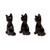Marble figurines, 'Purrs at Night' (set of 3) - Dark-Palette Hand-Carved 3-Piece Cat Marble Figurine Set (image 2e) thumbail