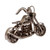 Upcycled metal sculpture, 'Fiery World' - Eco-Friendly Upcycled Metal Motorbike Sculpture from Mexico (image 2d) thumbail