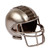 Upcycled metal sculpture, 'New Player' - Sport-Themed Upcycled Football Helmet Metallic Sculpture thumbail