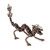 Upcycled metal sculpture, 'Wise Chances' - Dragon-Themed Upcycled Metal Sculpture in an Oxidized Finish thumbail