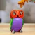 Wood alebrije figurine, 'Sweet Owl' - Hand-Carved Painted Wood Alebrije Owl Figurine from Mexico (image 2) thumbail