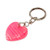 Onyx keychain, 'Lovely in Pink' - Romantic Hand-Carved Heart-Shaped Onyx Keychain in Pink (image 2b) thumbail