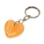 Onyx keychain, 'Lovely in Melon' - Artisan-Made Hand-Carved Heart-Shaped Orange Onyx Keychain (image 2b) thumbail