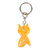 Onyx keychain, 'Feline Melon' - Cat-Themed Artisan-Made Natural Onyx Keychain in a Melon Hue thumbail