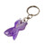 Onyx keychain, 'Feline Purple' - Hand-Carved Cat-Shaped Natural Onyx Keychain in Purple Hues (image 2b) thumbail