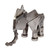 Upcycled metal sculpture, 'Micro Giant' - Elephant-Themed Eco-Friendly Upcycled Metallic Sculpture (image 2b) thumbail