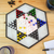 Marble and onyx Chinese checkers, 'Colorful Contrast' - Hand Crafted Marble Chinese Checker Game Set