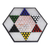 Marble and onyx Chinese checkers, 'Colorful Contrast' - Hand Crafted Marble Chinese Checker Game Set (image 2a) thumbail
