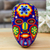 Beadwork mask, 'Estrella' - Beaded Huichol Mask Mexican Folk Art Handmade in Mexico thumbail