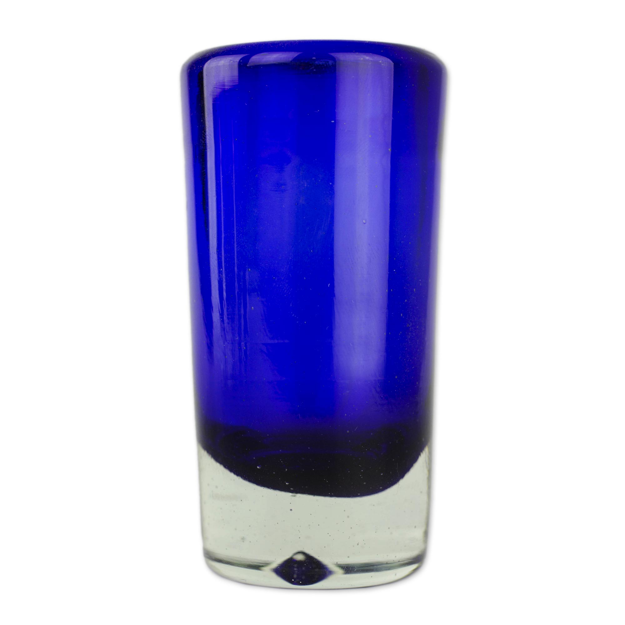 Unicef Market Handblown Mexican Tequila Glasses Cobalt Shot Glasses