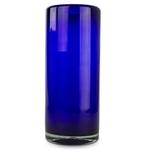 Blown glass highball glasses, 'Pure Cobalt' (set of 6) - Blue Handblown Glass Cocktail Drinkware (Set of 6)