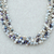 Pearl beaded necklace, 'Taxco Rain' - Pearl beaded necklace (image 2b) thumbail