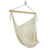 Cotton hammock swing chair, 'Deserted Beach' - Unique Mexican Ivory Cotton Swing Hammock