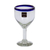 Wine goblets, 'Cobalt Classic' (set of 6) - Handblown Glass Recycled Wine Drinkware Goblets (Set of 6)