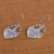 Sterling silver dangle earrings, 'Sacred Heart' - Sterling Silver Religious Theme Handcrafted Earrings (image 2b) thumbail