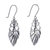 Sterling silver dangle earrings, 'Sacred Heart' - Sterling Silver Religious Theme Handcrafted Earrings (image 2c) thumbail