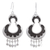 Sterling silver dangle earrings, 'Half Moons' - Sterling silver dangle earrings (image 2a) thumbail
