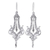 Sterling silver dangle earrings, 'Long Lace' - Sterling Silver Dangle Earrings (image 2a) thumbail