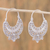 Sterling silver hoop earrings, 'Curlicue' - Sterling Silver Filigree Earrings from Mexico thumbail