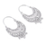 Sterling silver hoop earrings, 'Curlicue' - Sterling Silver Filigree Earrings from Mexico (image 2c) thumbail