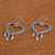 Sterling silver heart earrings, 'Heart of Frida' - Sterling silver heart earrings (image 2c) thumbail
