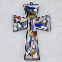 Stained glass cross, Reflections of Color