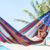 Hammock, 'Rainbow Seascape' (double) - Hand Made Patterned Blue and Bright Mayan Hammock (Double) (image 2) thumbail