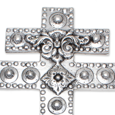 Aluminum cross, 'The Patriarch's Cross' - Aluminum cross