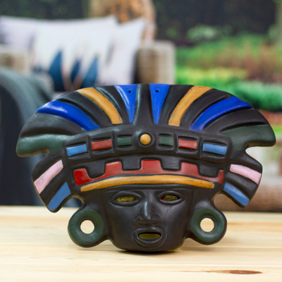 Ceramic mask, Aztec Warrior